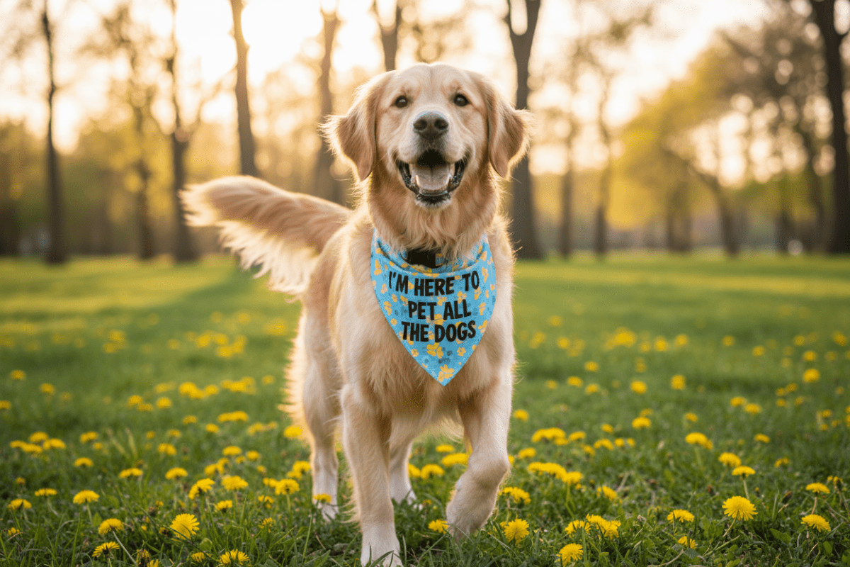 Paws Fusion Clip - on Pet Bandana - Pet Holiday Essentials - PawsFusion-Lifestyle- Image