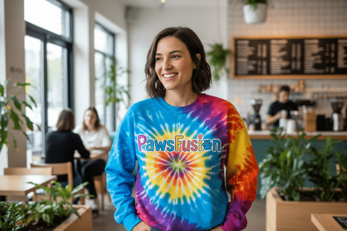 Paws Fusion Sweatshirt | Cozy Pet Lover Gift - PawsFusion-Lifestyle-Image